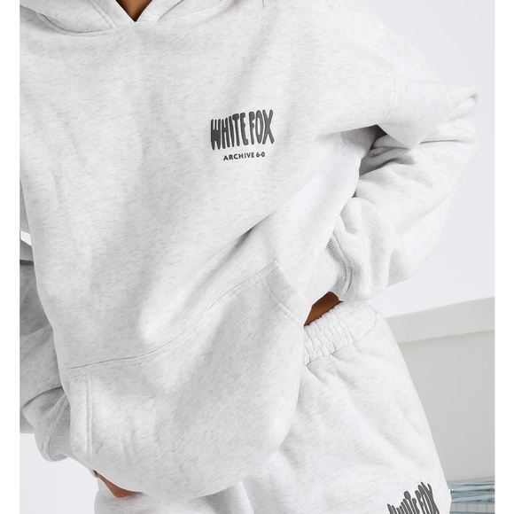 White Fox Haze Gray Hoodie - Picture 3 of 5